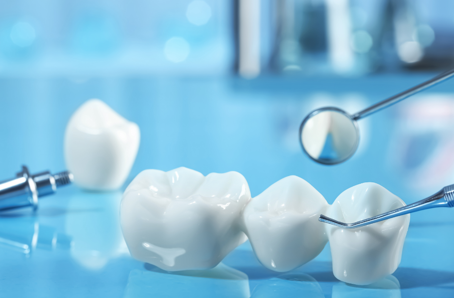 Close up of dental crown